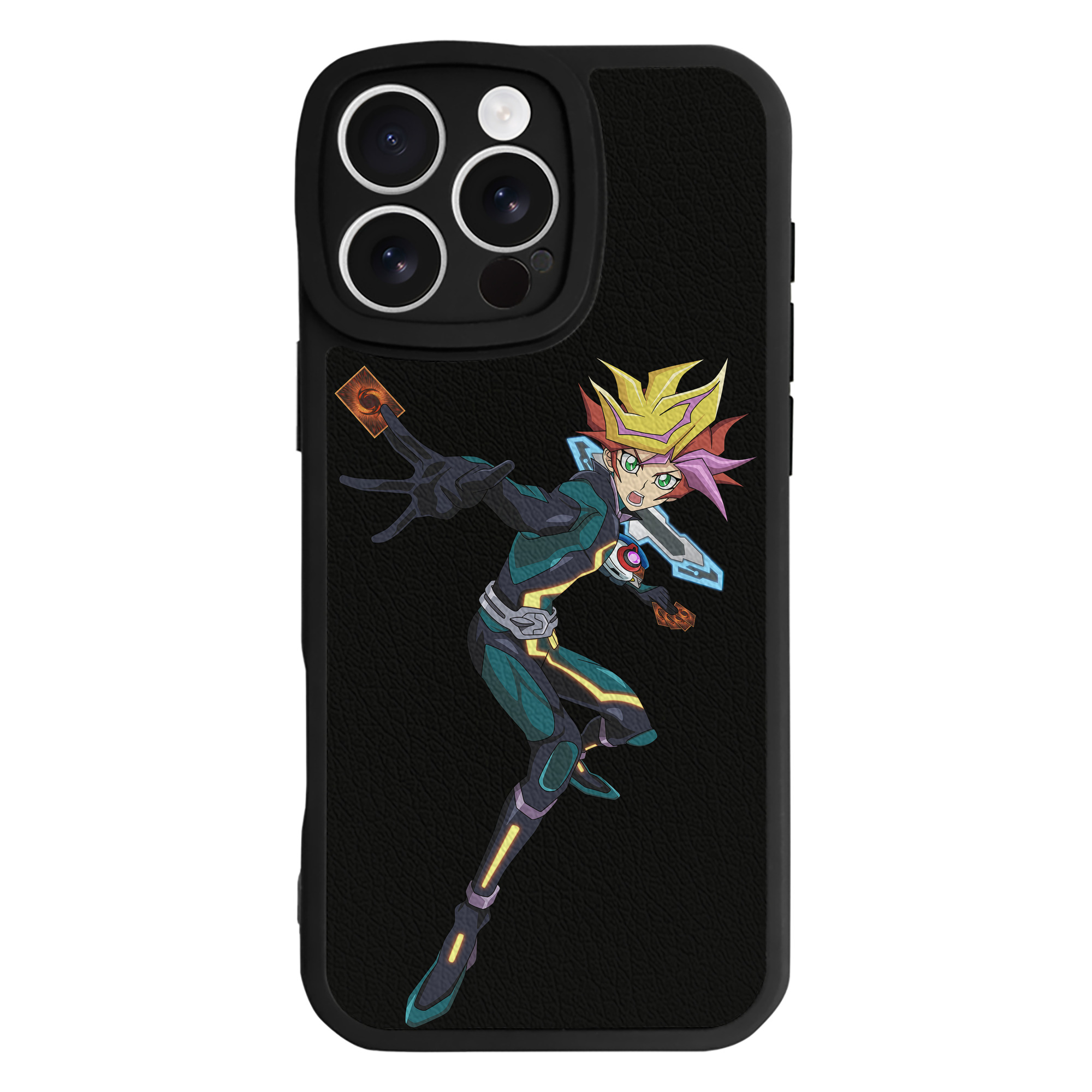 遊☆戯☆王 Yu-Gi-Oh! 【iPhone 16シリーズ対応】シリコンスマホケース（レザー調） 材質：シリコン